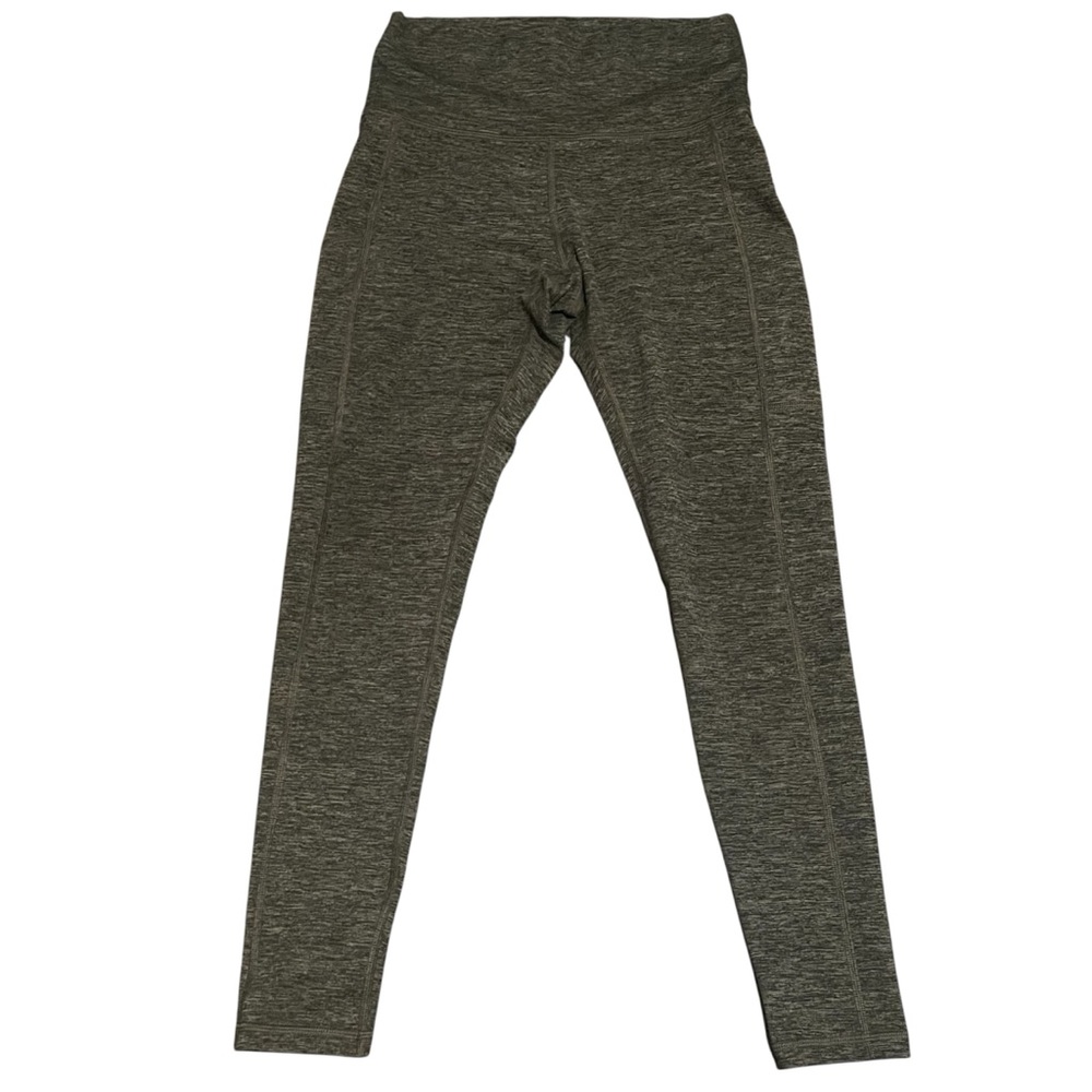 Aerie Offline Womens Medium M Heather Green Leggings Pockets Stretch Crop 25 7/8